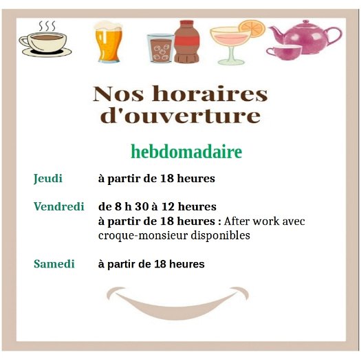 horaires ouverture